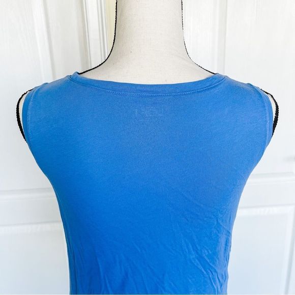 Loft XS Royal Blue Netted Layered Sleeveless Top - Picture 11 of 13